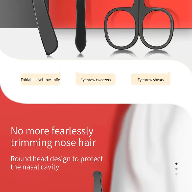 Juego de cortaúñas, herramientas de belleza prácticas, cortaúñas para manicura, cortaúñas, cuchillo para pedicura, cuchillo pelador de orejas, manicura de uñas T 19