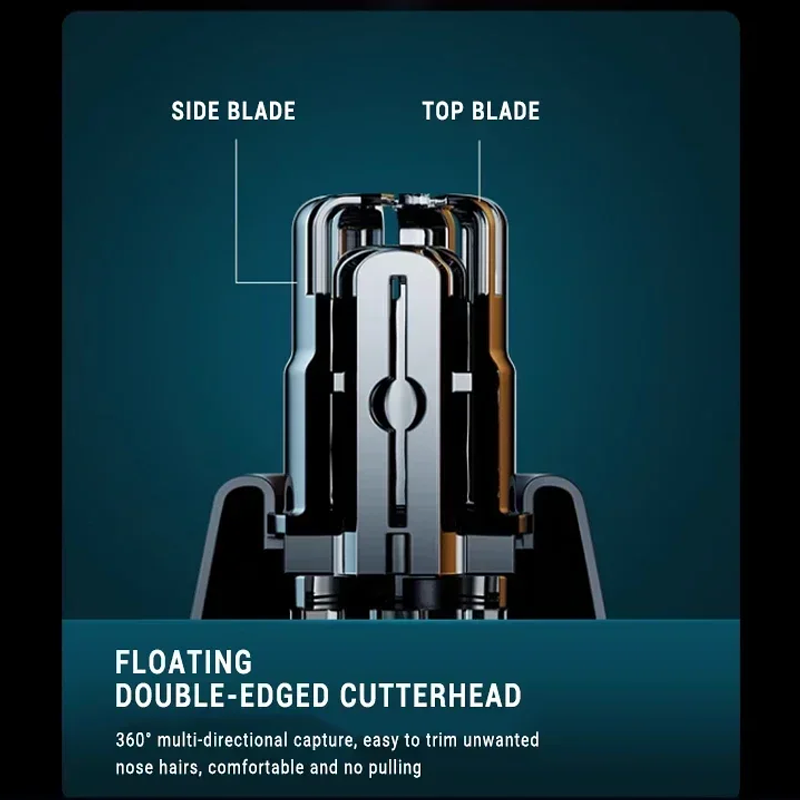 Cortadora de pelo eléctrica portátil 2 en 1 para hombres, cortadora de pelo para orejas y nariz, profesional, indolora, 2024 24