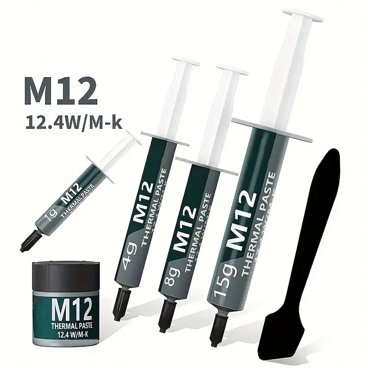 Pasta térmica EP, pasta de grasa conductora térmica de rendimiento 12,4 W/MK 1/4/8/15/30g para juegos, PC, PS5, CPU, refrigeración GPU 12