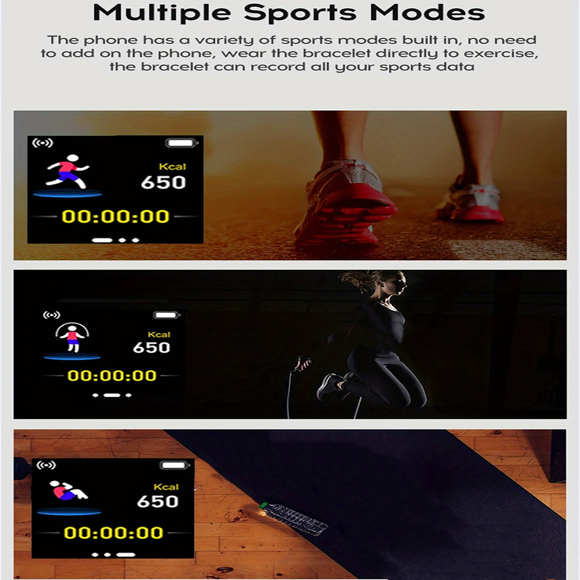 Reloj inteligente para hombre y mujer, pulsera con mensaje, Monitor de Fitness, regalo de cumpleaños, reloj electrónico para Android IOS 28