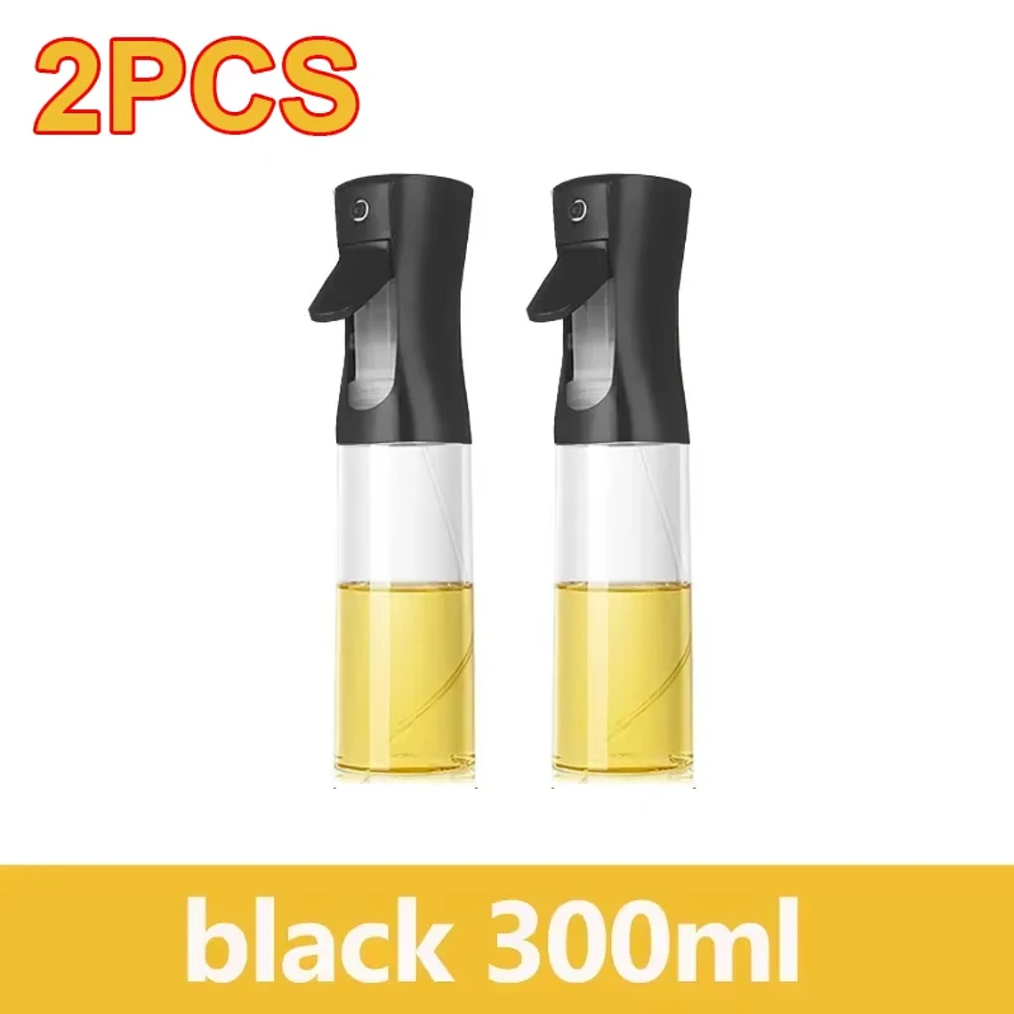 Botella pulverizadora de aceite de 200/300/500ml, pulverizador de aceite de oliva para cocinar barbacoa, pulverizador de aceite para hornear de plástico, botella vacía, botella de vinagre o cepillo  25