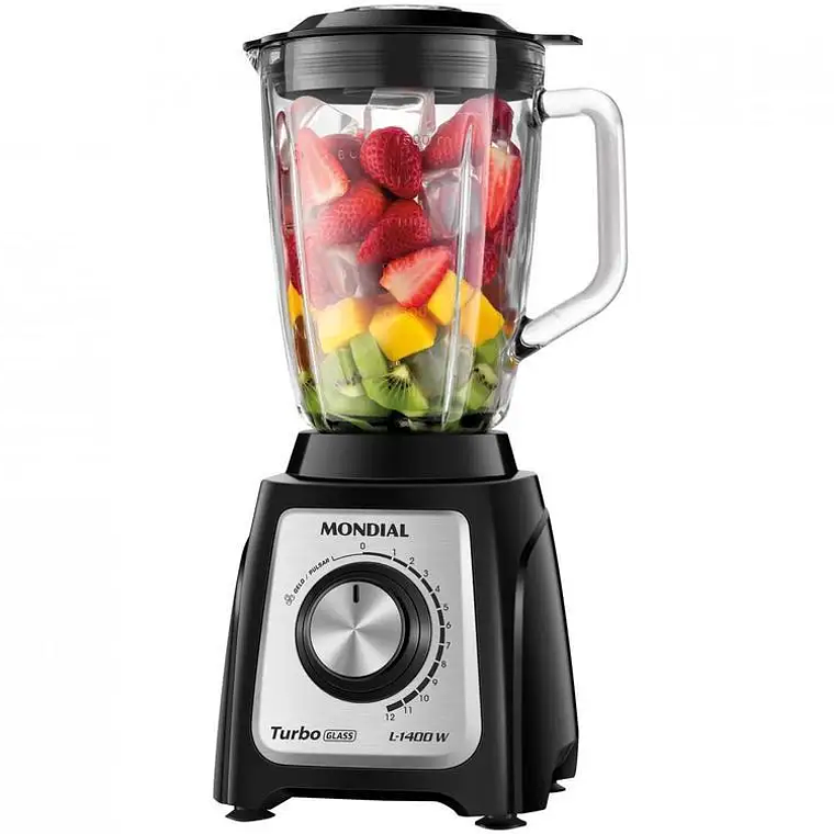 Licuadora de Vidrio Mondial Turbo L-1400 GI - 220V 1