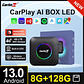 8G+128G Carlinkit CarPlay Ai Box LED Android 13 Inalámbrico Android Auto CarPlay Video TV Box Qualcomm SM6225 Caja de transmisión de 8 núcleos para VW Ford Kia Toyota Honda Benz MG BYD Mazda - thumbnail 1