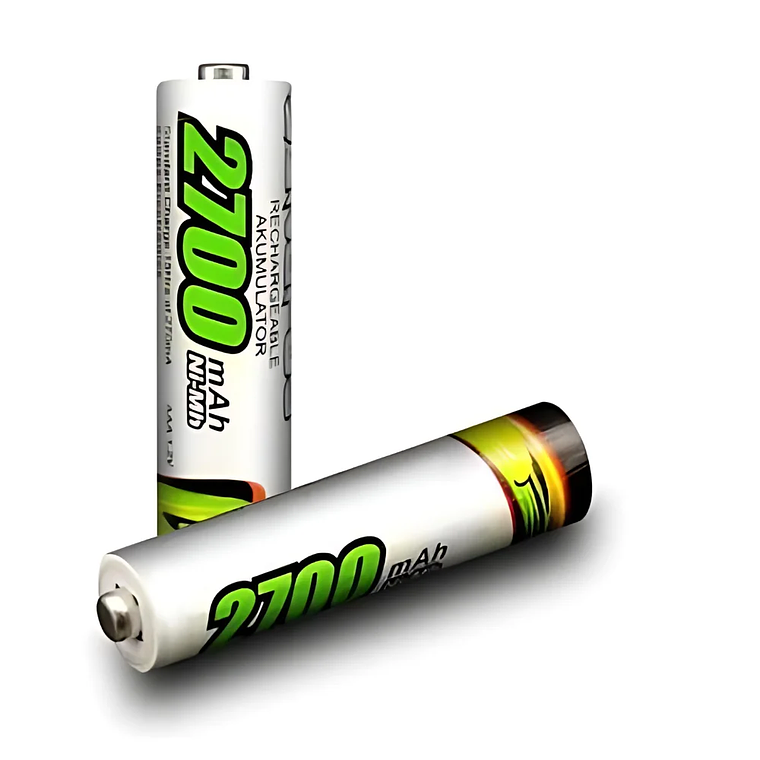 4 Baterías AAA Batería Recargable 2700 Mah Durable Cartela 4