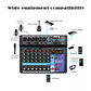 TEYUN 8, 6, mezclador portátil profesional de 4 canales, consola mezcladora de sonido para ordenador, interfaz de Audio, transmisión en vivo A4, A6, A8, 48V - thumbnail 2