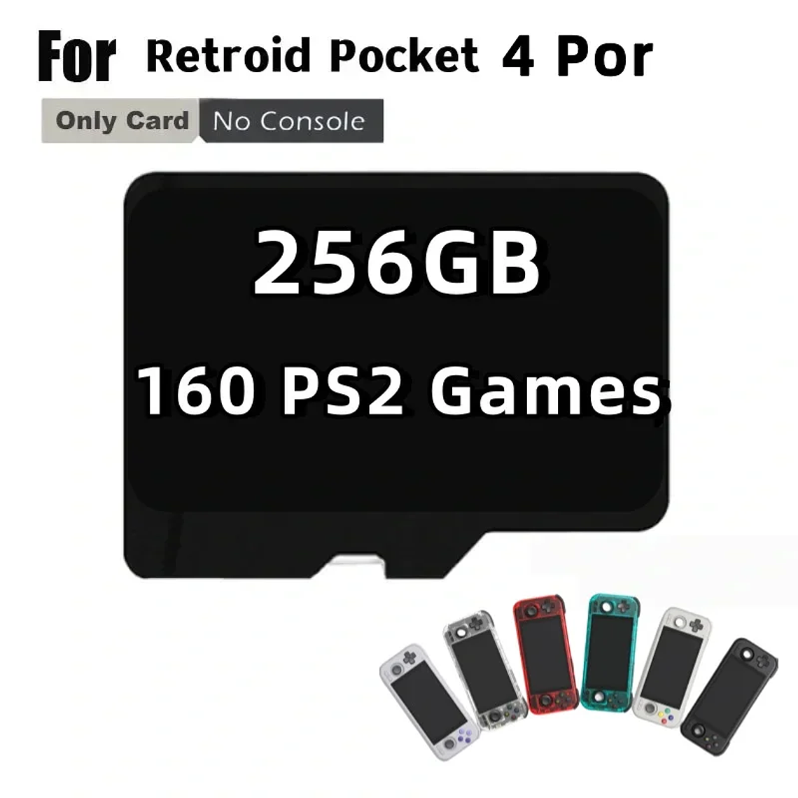 Tarjeta TF para Retroid Pocket 4 Pro, tarjeta SD para juegos retro portátiles, preinstalada con 70000 JUEGOS, 450 JUEGOS de PSP, 480 JUEGOS de PS2, memoria de 512 GB. 3