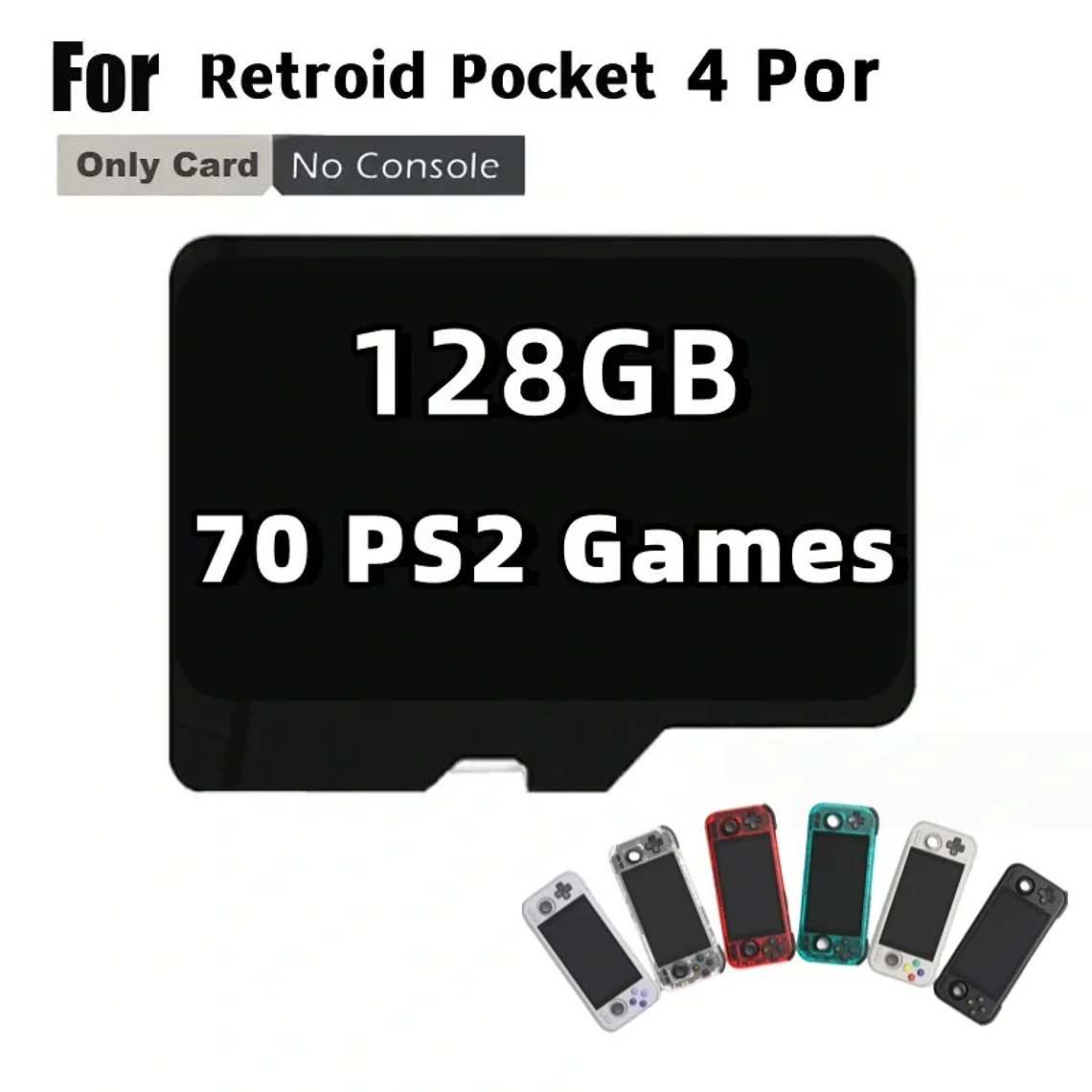 Tarjeta TF para Retroid Pocket 4 Pro, tarjeta SD para juegos retro portátiles, preinstalada con 70000 JUEGOS, 450 JUEGOS de PSP, 480 JUEGOS de PS2, memoria de 512 GB. 4