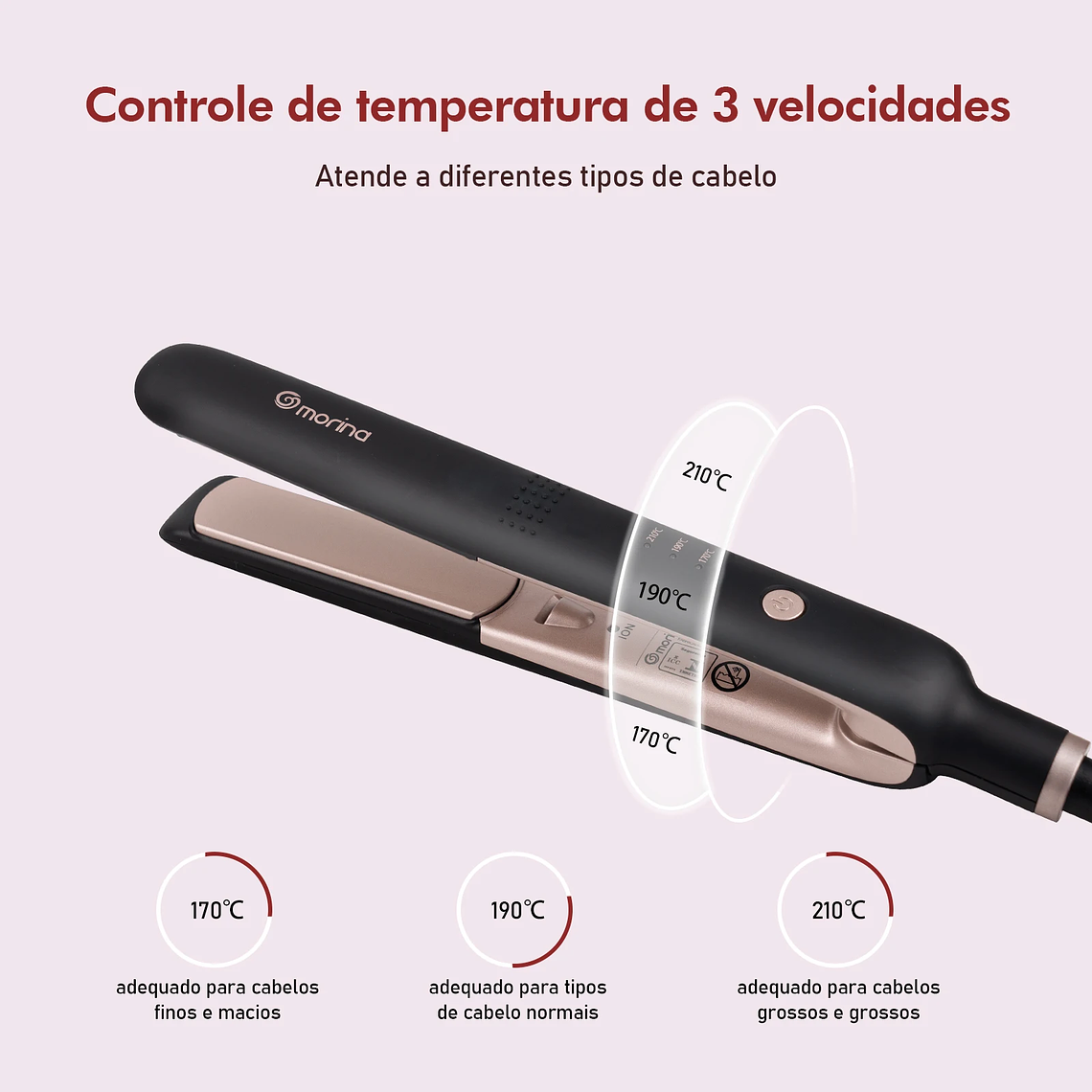 Plancha de pelo profesional, alisador de pelo 4