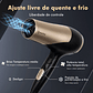Secador de pelo profesional, 110/220V, 1800W, negro/dorado, de Brasil - Miniatura 3