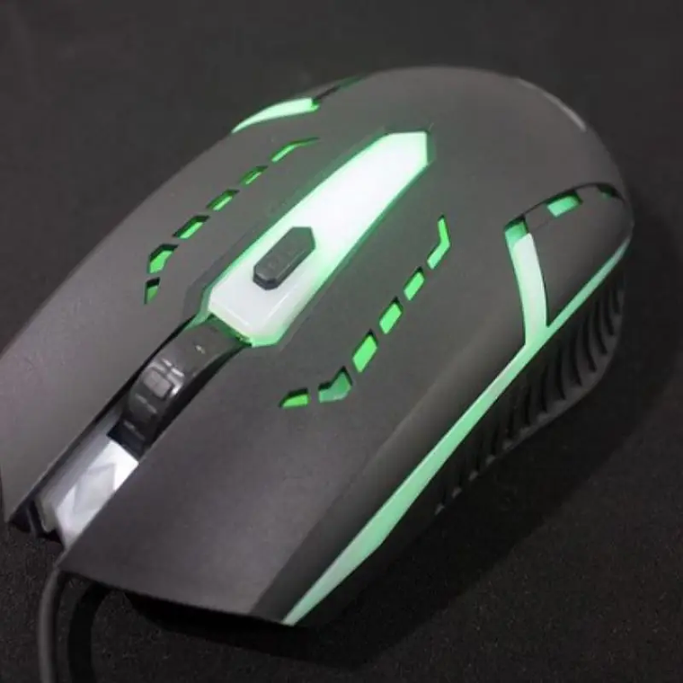 Ratón Com Fio Gamer USB Led RGB DPI-1600-2400-3200 3