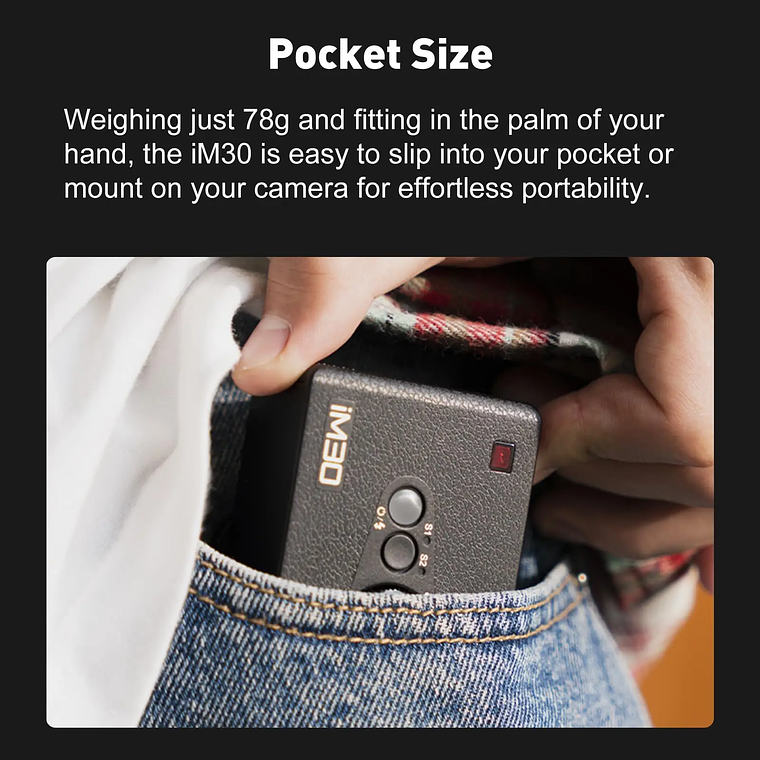 【Do Brasil】Godox iM30 Mini cámara Flash para cámaras Canon Fuiji f1-230 Sony zv1 zve10 Ricoh gr3 Nikon Panasonic Olympus Pentax 3