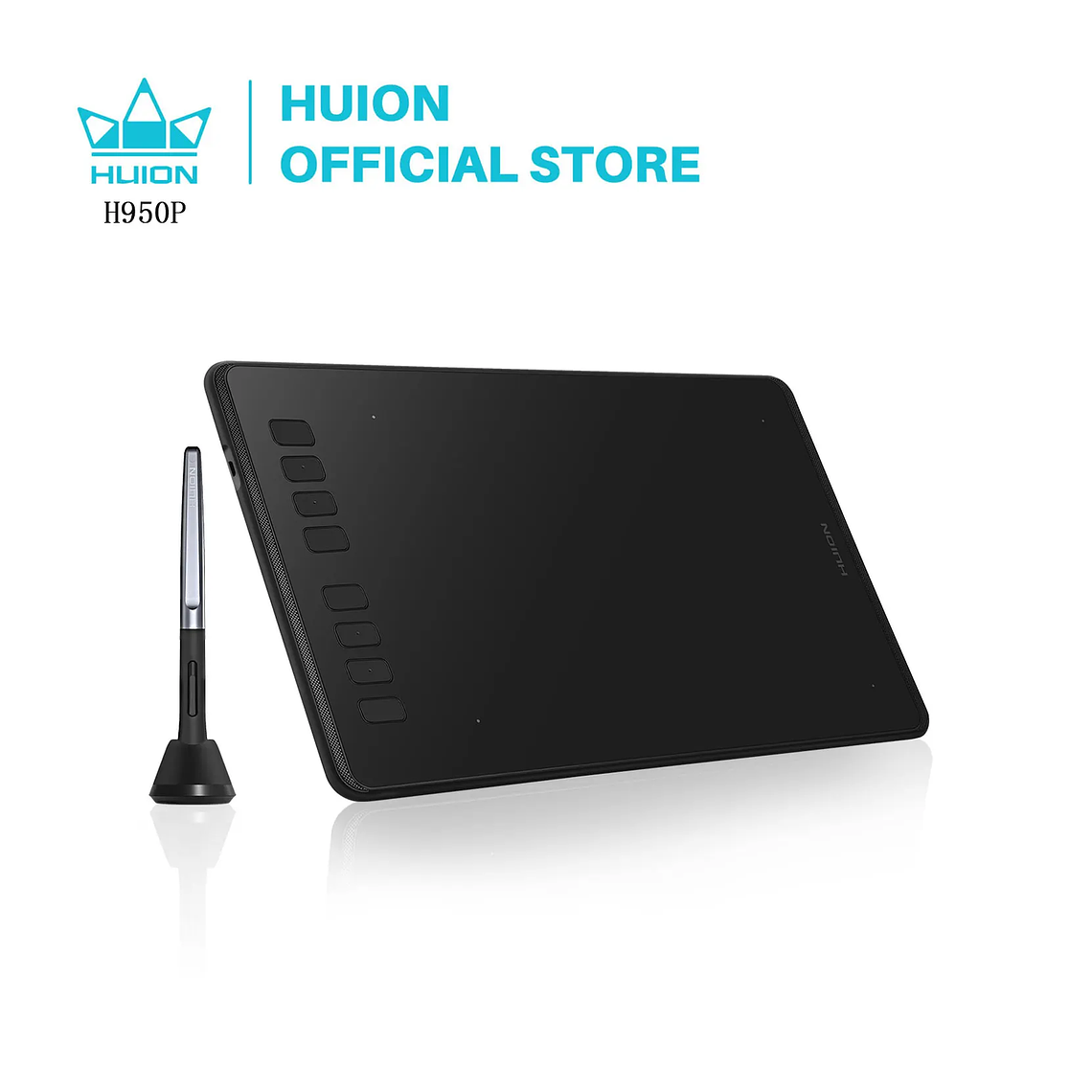 HUION-Tabletas gráficas ultraligeras H640P H950P, Tablet Digital con bolígrafo de dibujo, Stylus sin batería, para PC, teléfono Android mesa digitalizadora huion 1