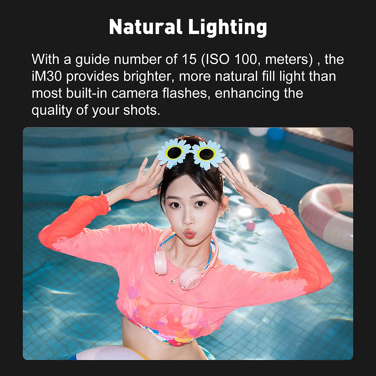 【Do Brasil】Godox iM30 Mini cámara Flash para cámaras Canon Fuiji f1-230 Sony zv1 zve10 Ricoh gr3 Nikon Panasonic Olympus Pentax 5