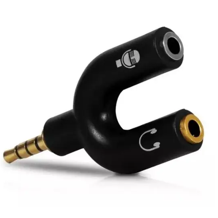 Adaptador divisor de auriculares para jugadores, Microfone P2 X P3 5