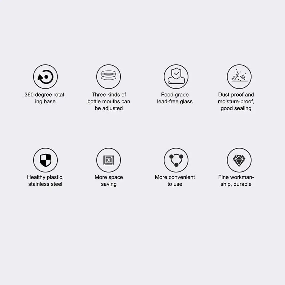 Salero de almacenamiento giratorio para cocina, condimentos y condimentos para puerta 5