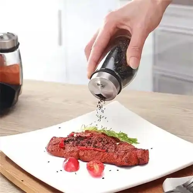 Salero de almacenamiento giratorio para cocina, condimentos y condimentos para puerta 6