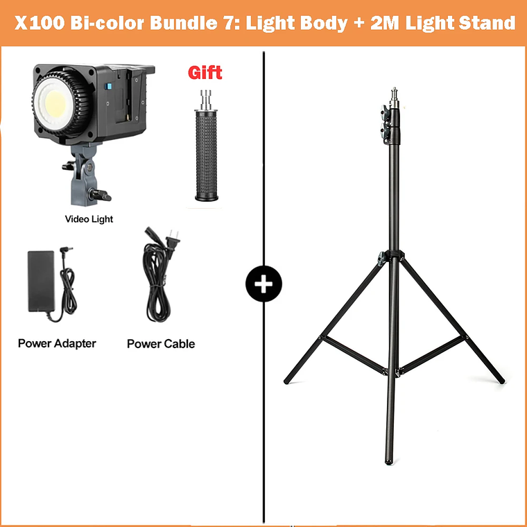 Sokani X100 Luz LED bicolor para vídeo, iluminación de montaje Bowens para fotografía, grabación de vídeo, disparo al aire libre, X100, 100W, RGB 11