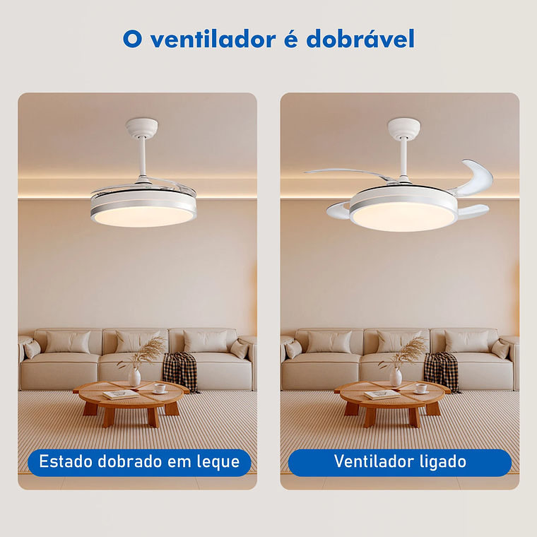 Lámpara de ventilador de techo, ventilador de techo con LED, lámpara de ventilador de techo, lámpara de techo, desde Brasil 9