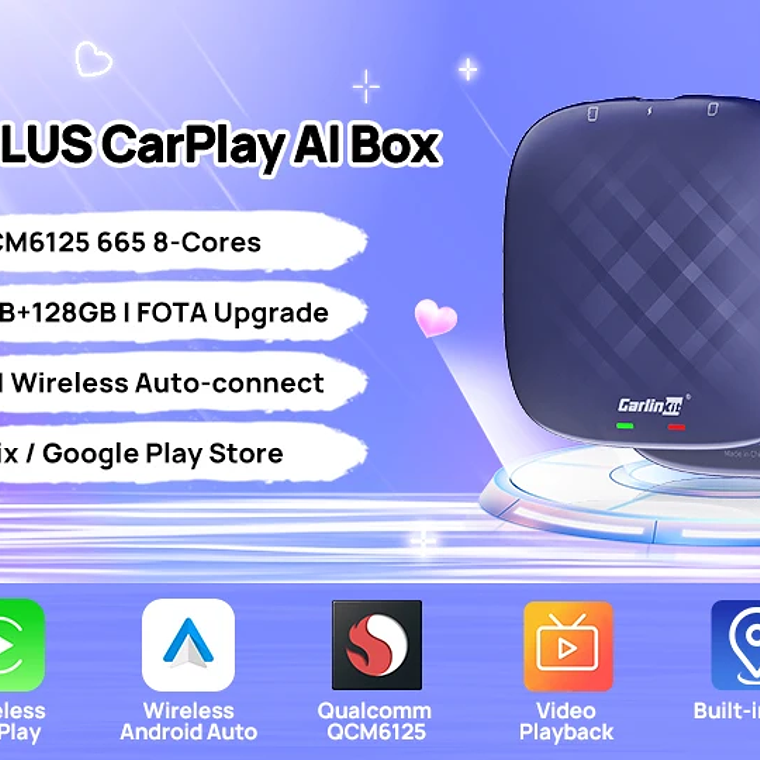 Gran oferta CarlinKit USB inalámbrico y con cable CarPlay Dongle Android Auto AI Box Mirrorlink reproductor Multimedia para coche Bluetooth conexión automática 11