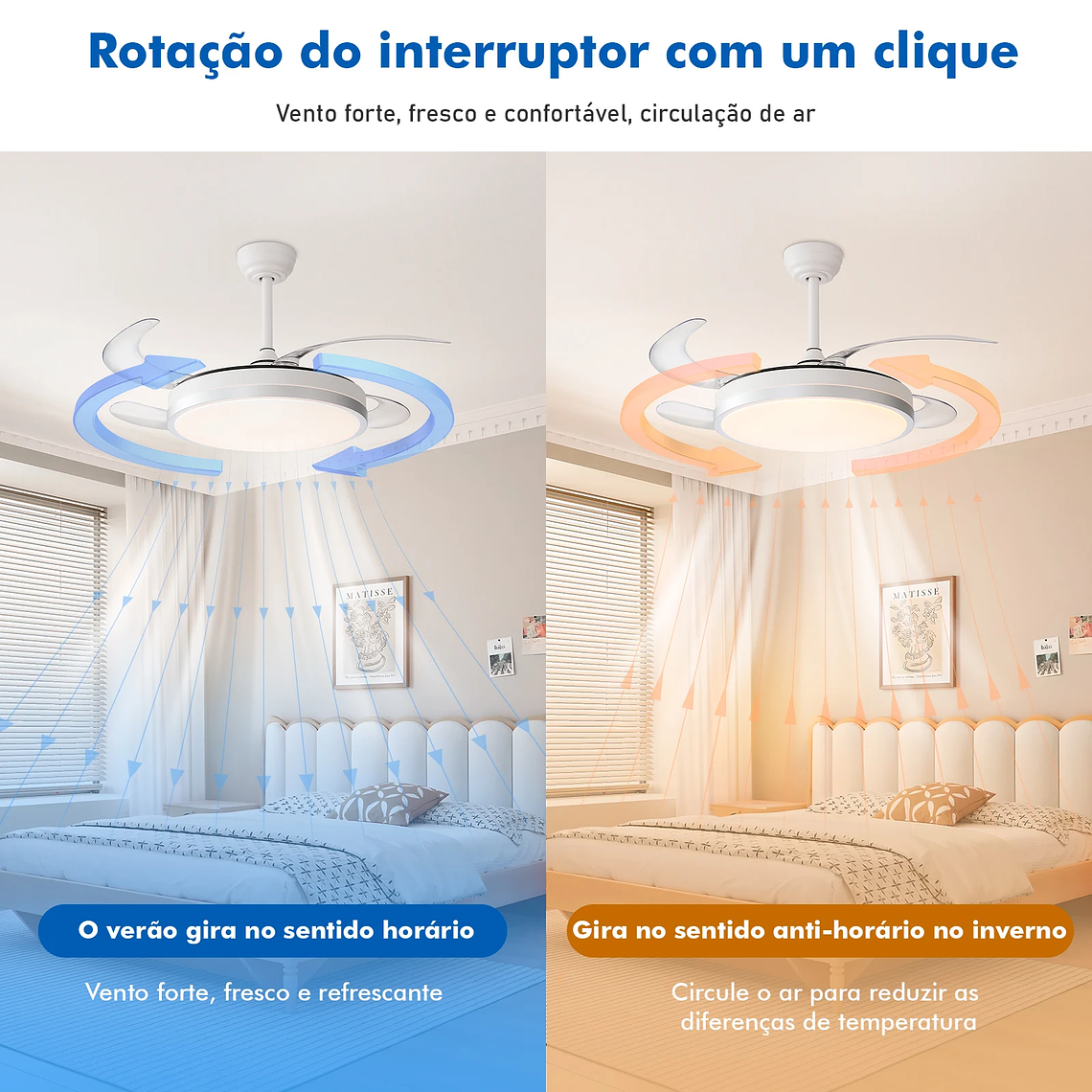 Lámpara de ventilador de techo, ventilador de techo con LED, lámpara de ventilador de techo, lámpara de techo, desde Brasil 11