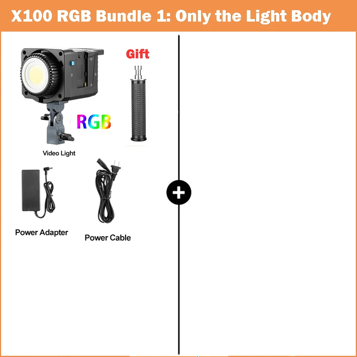 Sokani X100 Luz LED bicolor para vídeo, iluminación de montaje Bowens para fotografía, grabación de vídeo, disparo al aire libre, X100, 100W, RGB 19