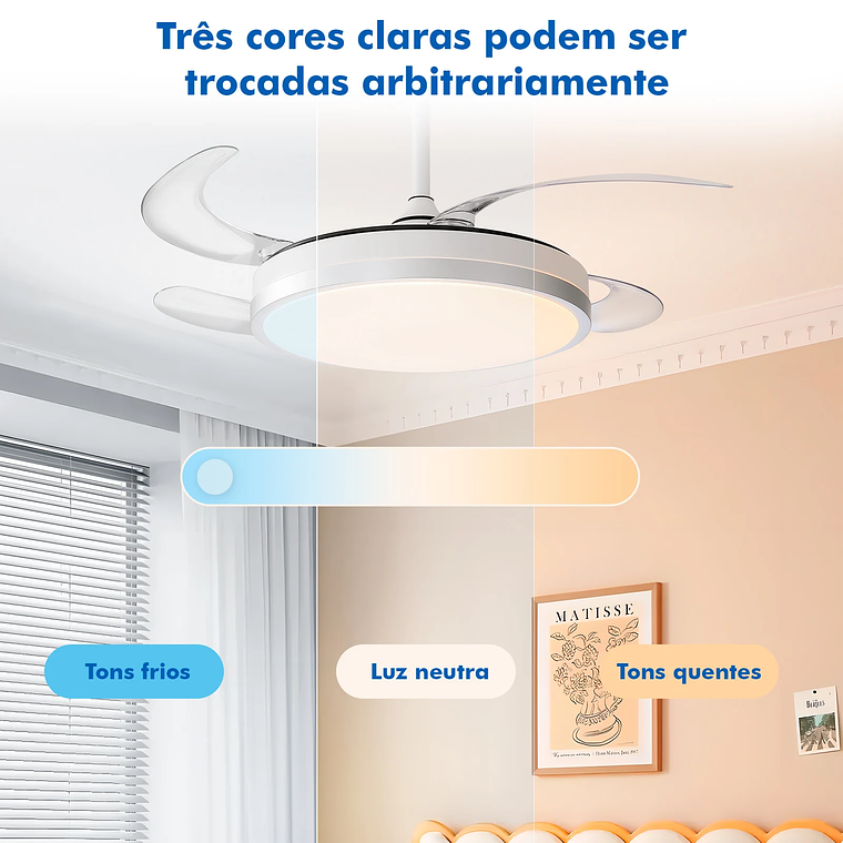 Lámpara de ventilador de techo, ventilador de techo con LED, lámpara de ventilador de techo, lámpara de techo, desde Brasil 13