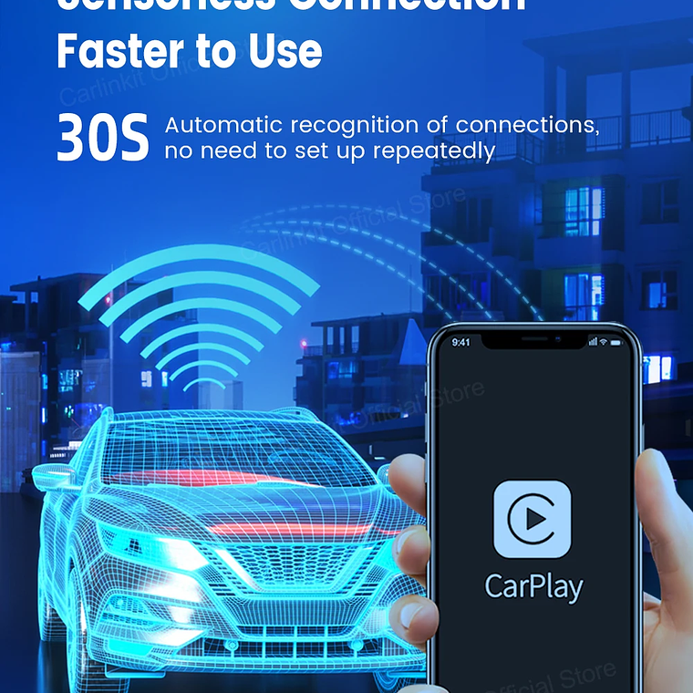 Gran oferta CarlinKit USB inalámbrico y con cable CarPlay Dongle Android Auto AI Box Mirrorlink reproductor Multimedia para coche Bluetooth conexión automática 21