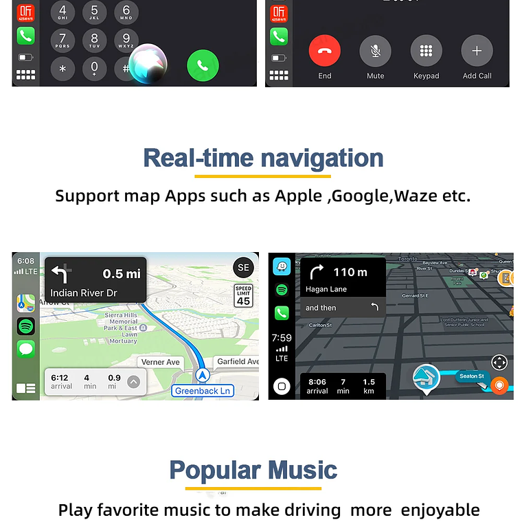 Gran oferta CarlinKit USB inalámbrico y con cable CarPlay Dongle Android Auto AI Box Mirrorlink reproductor Multimedia para coche Bluetooth conexión automática 27