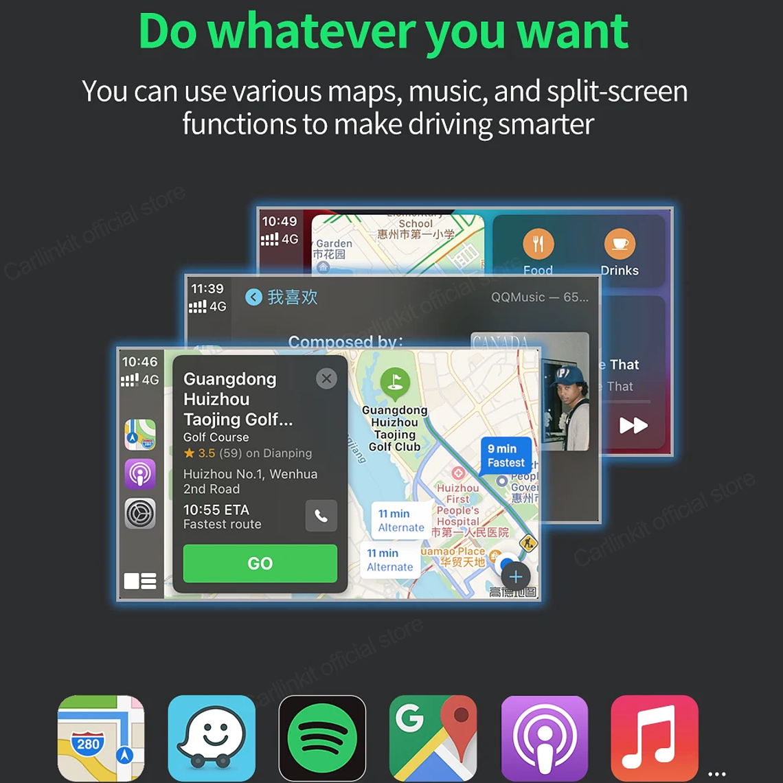 Gran oferta CarlinKit USB inalámbrico y con cable CarPlay Dongle Android Auto AI Box Mirrorlink reproductor Multimedia para coche Bluetooth conexión automática 29