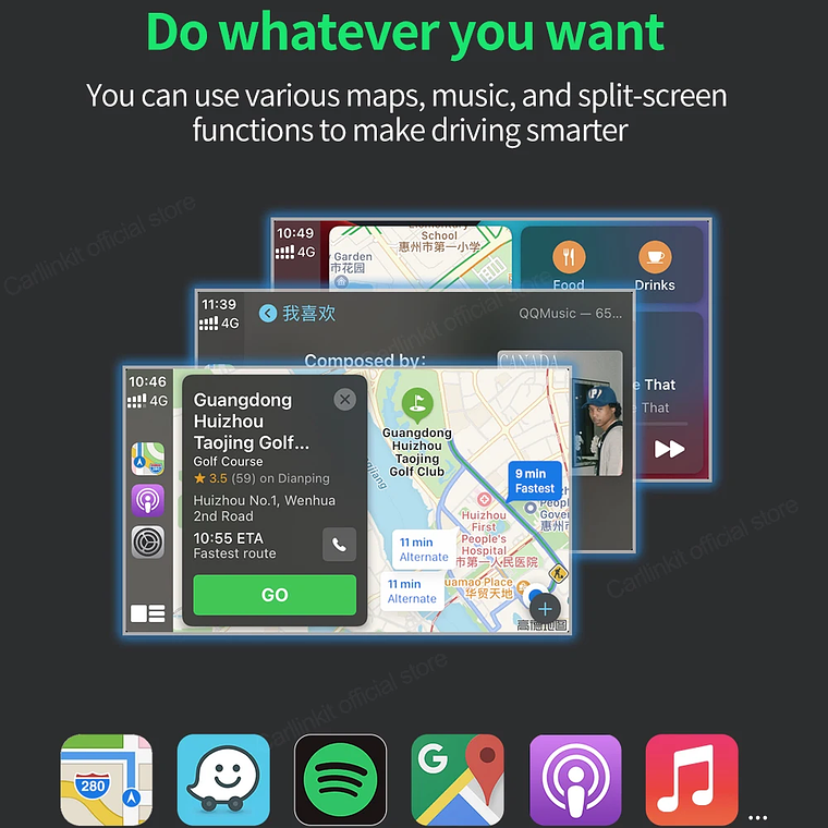 Gran oferta CarlinKit USB inalámbrico y con cable CarPlay Dongle Android Auto AI Box Mirrorlink reproductor Multimedia para coche Bluetooth conexión automática 29