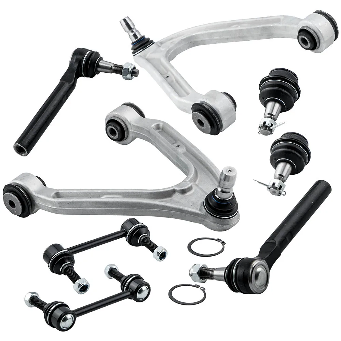 Steering Suspension Kit Front Control Arm Set Tie Rod Sway Bar for Hummer H3 1