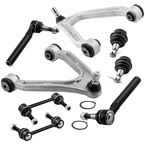 Steering Suspension Kit Front Control Arm Set Tie Rod Sway Bar for Hummer H3