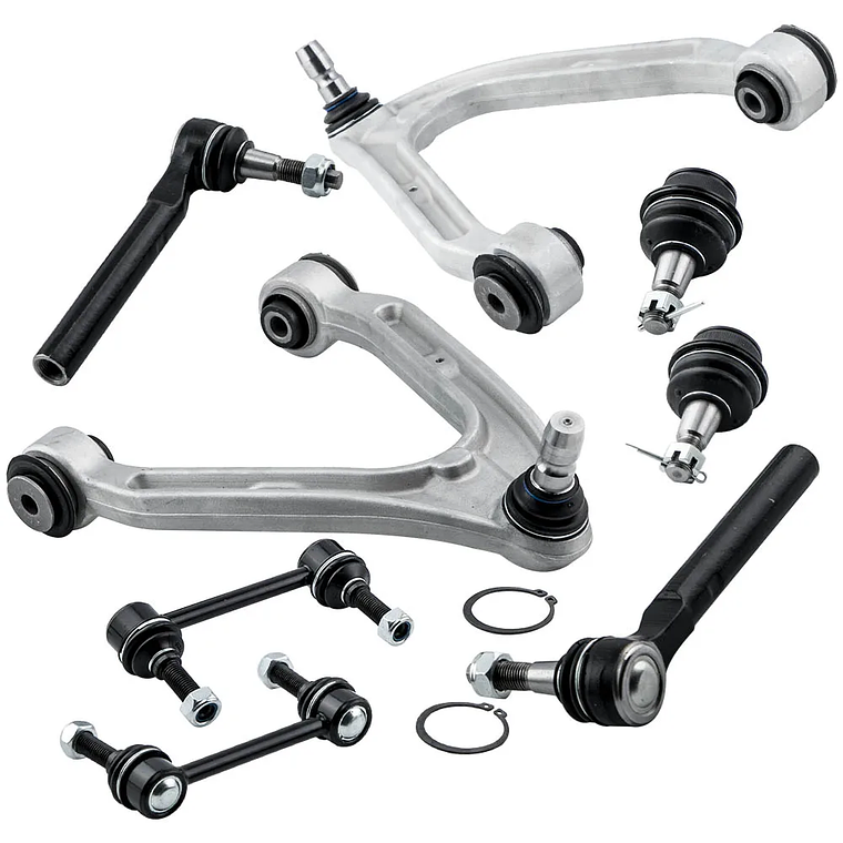 Steering Suspension Kit Front Control Arm Set Tie Rod Sway Bar for Hummer H3 1