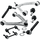 Steering Suspension Kit Front Control Arm Set Tie Rod Sway Bar for Hummer H3 - Miniatura 1