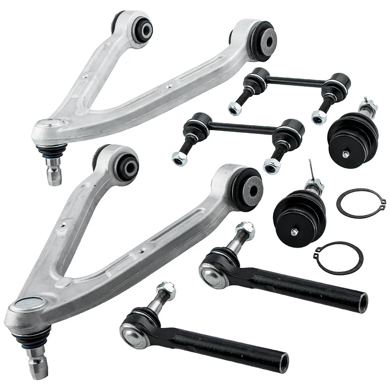 Steering Suspension Kit Front Control Arm Set Tie Rod Sway Bar for Hummer H3 2