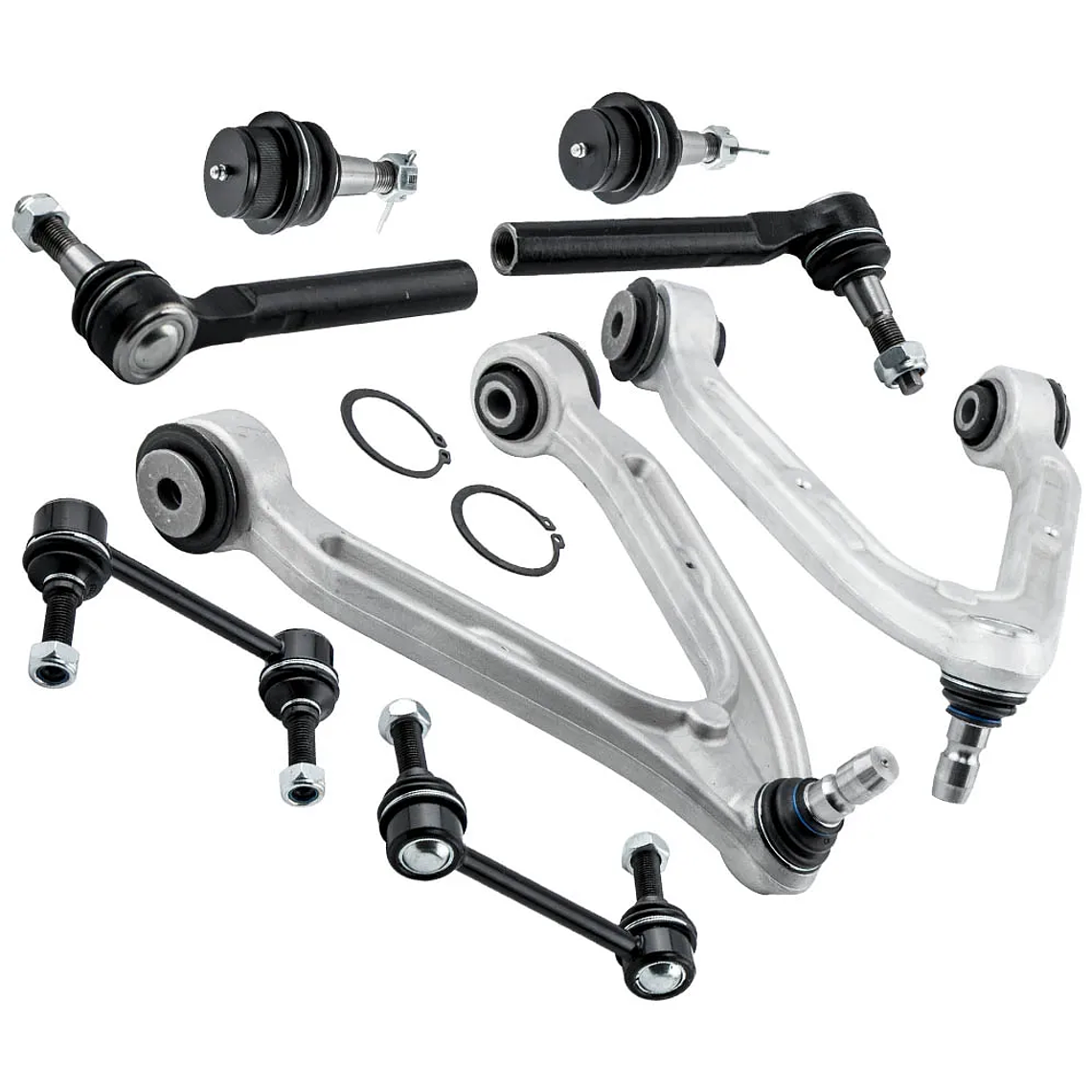 Steering Suspension Kit Front Control Arm Set Tie Rod Sway Bar for Hummer H3 3