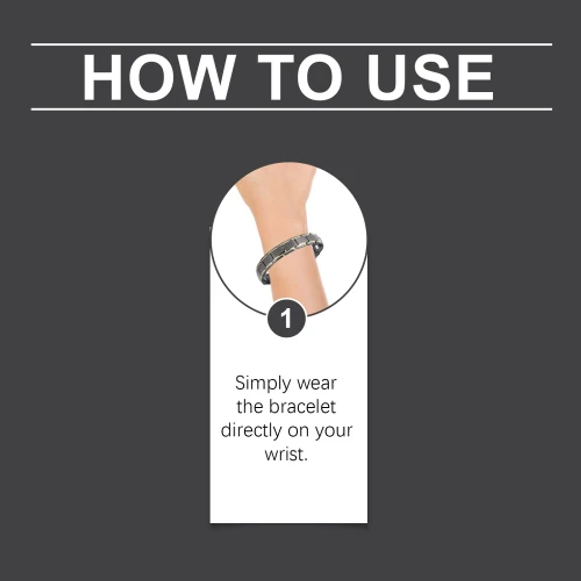 Houkea Men's  Portable Band Care Daily Body Exercise Bracelet 5