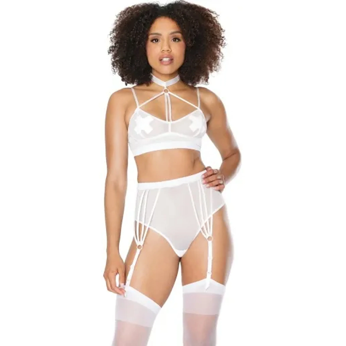 TD Coquette Romantic Convertible Bra Garter Panty Set XL Big Cup High Quality Comfortable Print Logo Winter Padded Bow ODM 1