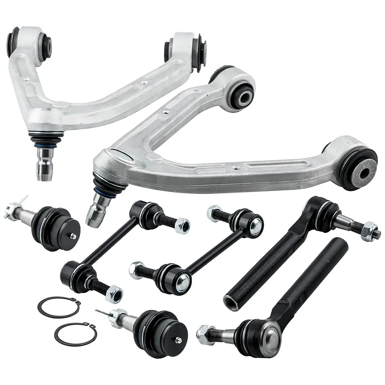 Steering Suspension Kit Front Control Arm Set Tie Rod Sway Bar for Hummer H3 6