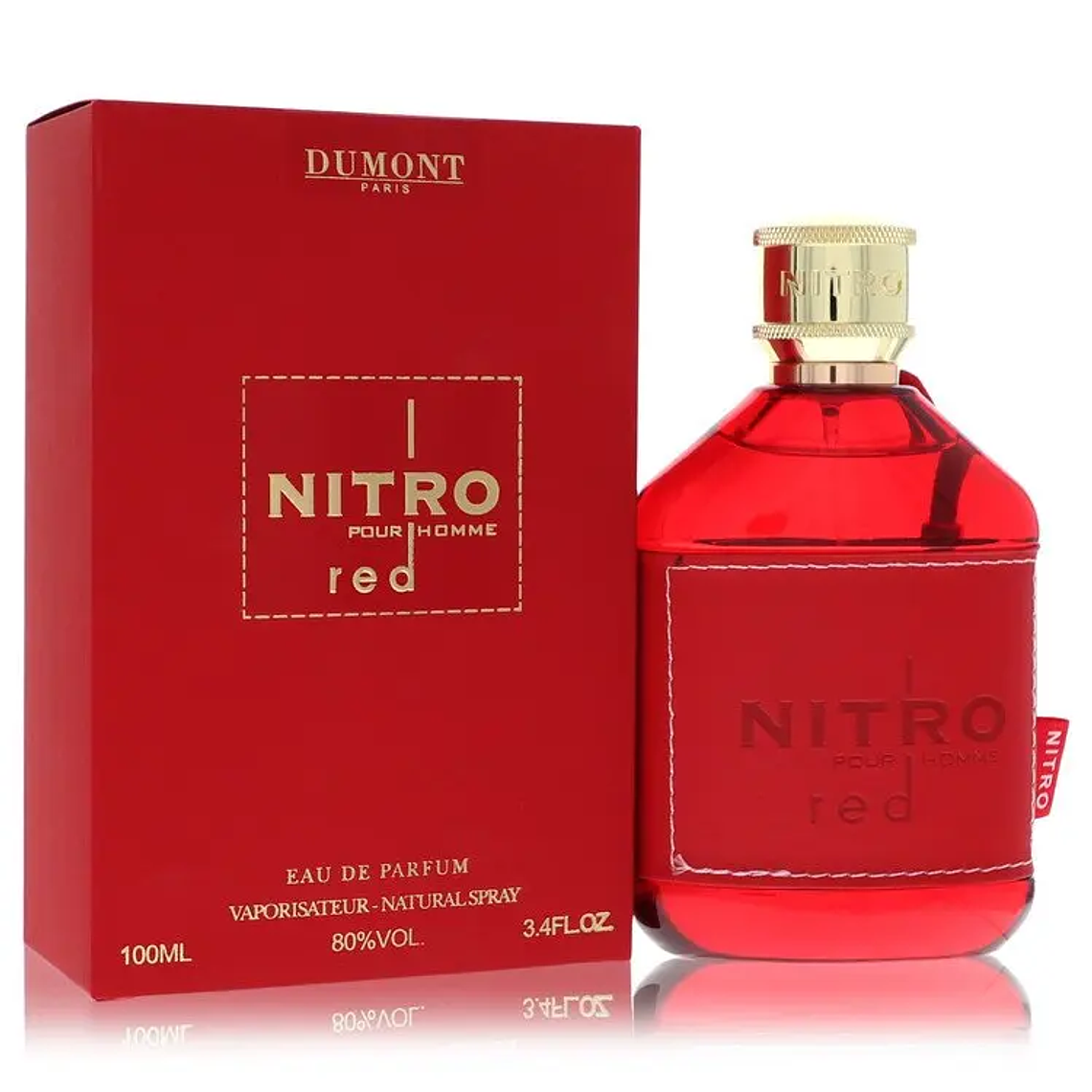 UD2 Dumont Nitro Red by Dumont Paris 3.4 oz Men's Eau De Parfum Spray Long Lasting Fragrance with a Touch Eros 50ml Lotion Form 1