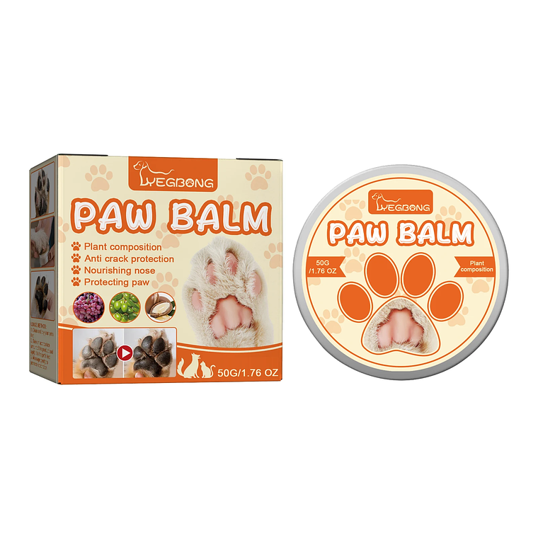 Yegbong Pet Moisturizing Paw Care Cream, Cats And Dogs Universal Moisturizing Feet Soles Meat Pad Cracked Care Cream 1