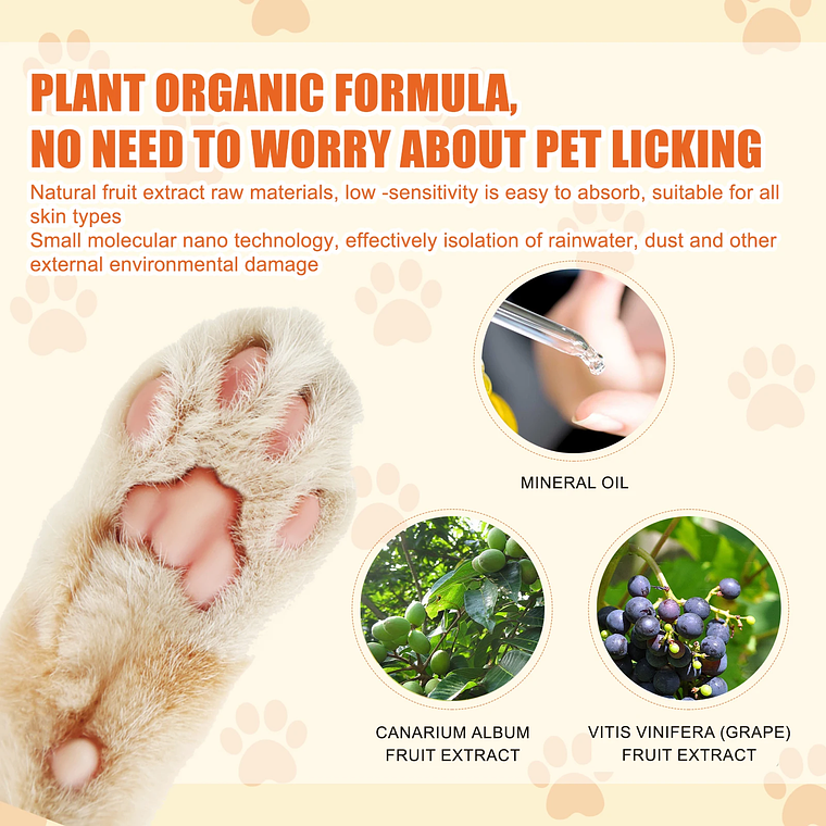 Yegbong Pet Moisturizing Paw Care Cream, Cats And Dogs Universal Moisturizing Feet Soles Meat Pad Cracked Care Cream 5
