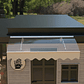 Door Window Awning Made of  0.137 Inch Thick Crystal Solid Polycarbonate Sheet and Aluminum Alloy with Valance - thumbnail 3