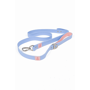 TD Blue Sky Luxury Dog Collar Leash Waterproof Orchid Print Durable Nylon and Silicone Personalized 5m Walk Harness