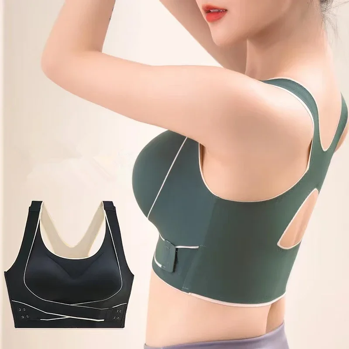 Ropa interior deportiva sin rastro para mujer, chaleco de Yoga a prueba de golpes, antiflacidez, hermosa espalda, Fitness, sujetador sin anillo de acero 12