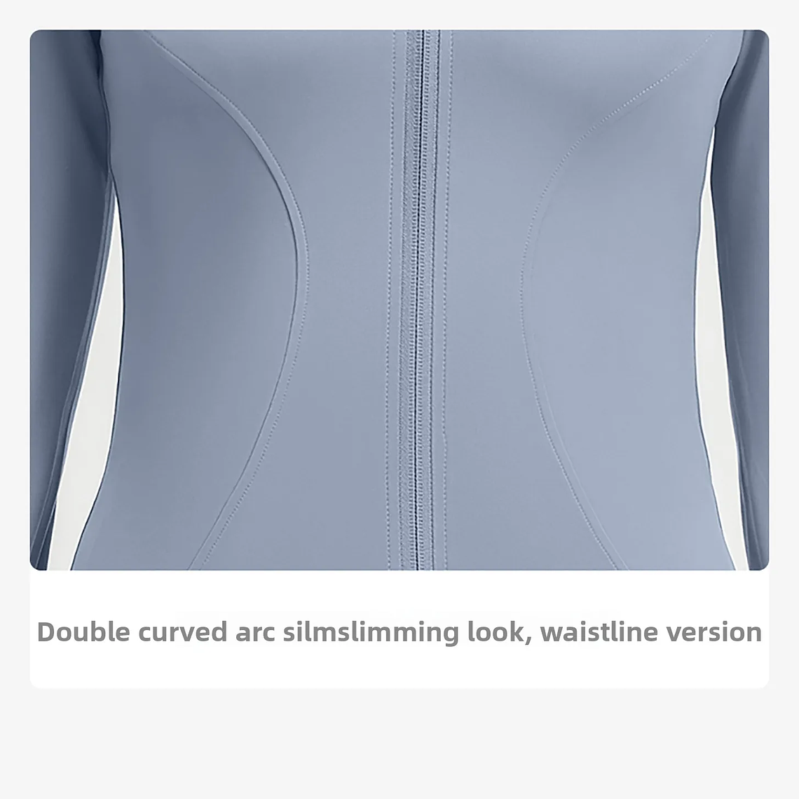 Chaqueta nueva para mujer, ropa de Yoga, abrigo para mujer, redondo, elástico alto, ejercicio, Yoga, Fitness, manga larga, cuello levantado, Tops de Yoga finos 30