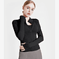 Chaqueta nueva para mujer, ropa de Yoga, abrigo para mujer, redondo, elástico alto, ejercicio, Yoga, Fitness, manga larga, cuello levantado, Tops de Yoga finos - Miniatura 44
