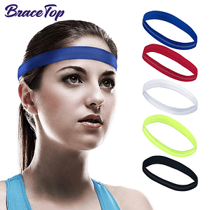 BraceTop-Diadema deportiva de 20 colores, bandas para el cabello para Yoga, banda elástica antideslizante para correr y Fitness, accesorios para el cabello de fútbol para mujeres y hombres