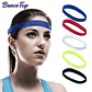 BraceTop-Diadema deportiva de 20 colores, bandas para el cabello para Yoga, banda elástica antideslizante para correr y Fitness, accesorios para el cabello de fútbol para mujeres y hombres - thumbnail 1