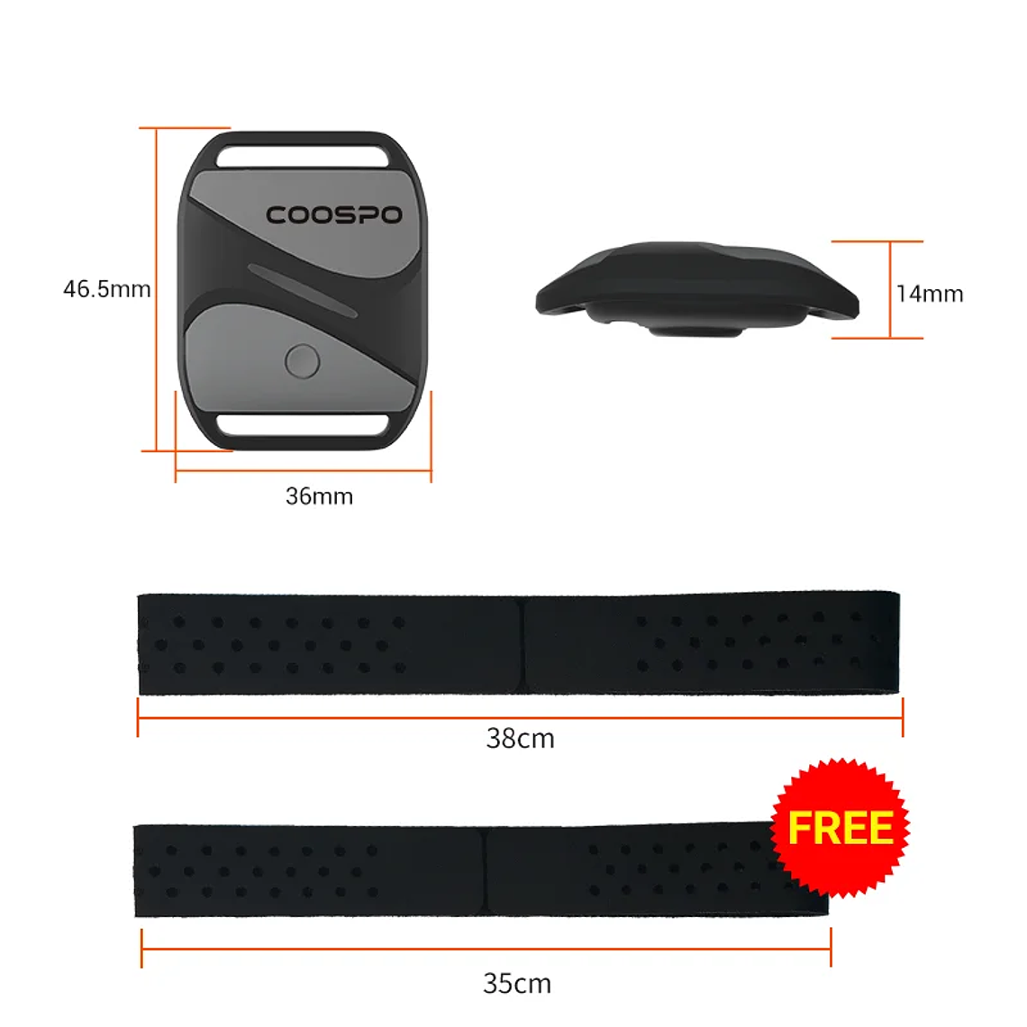 COOSPO-Monitor de ritmo cardíaco HW807 HRV, brazalete óptico para exteriores, Sensor de Fitness, Bluetooth 5,0, ANT +, IP67, correr, ciclismo, Wahoo 3